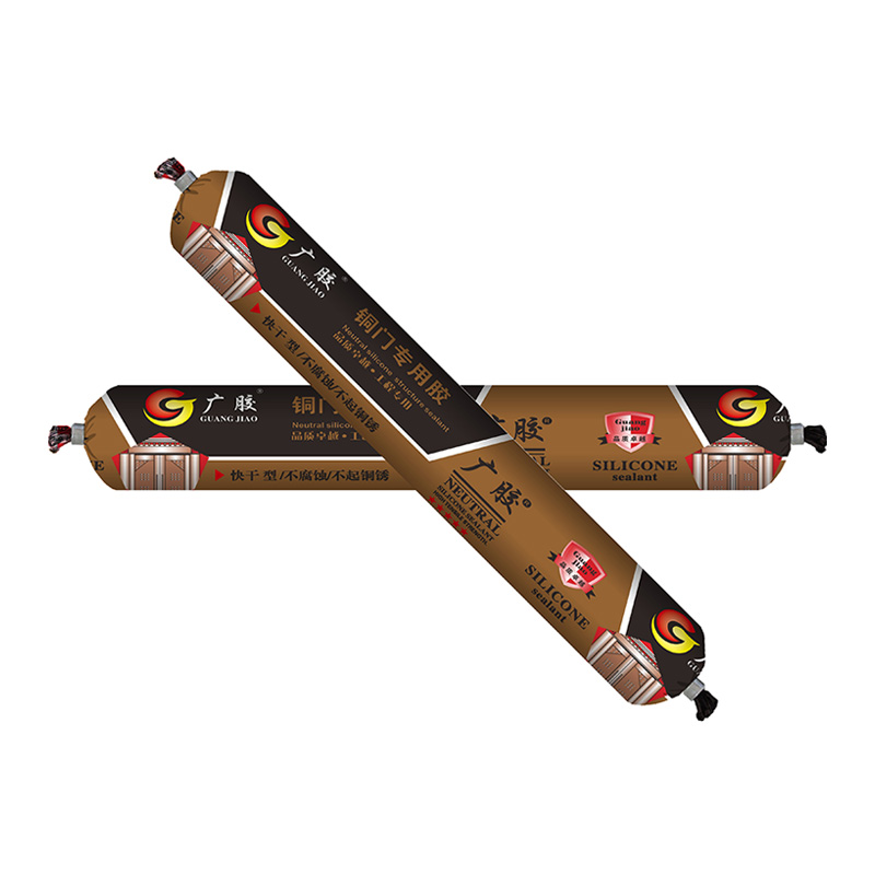 Sellador de silicona antideslustre no corrosivo de secado rápido para puertas de cobre